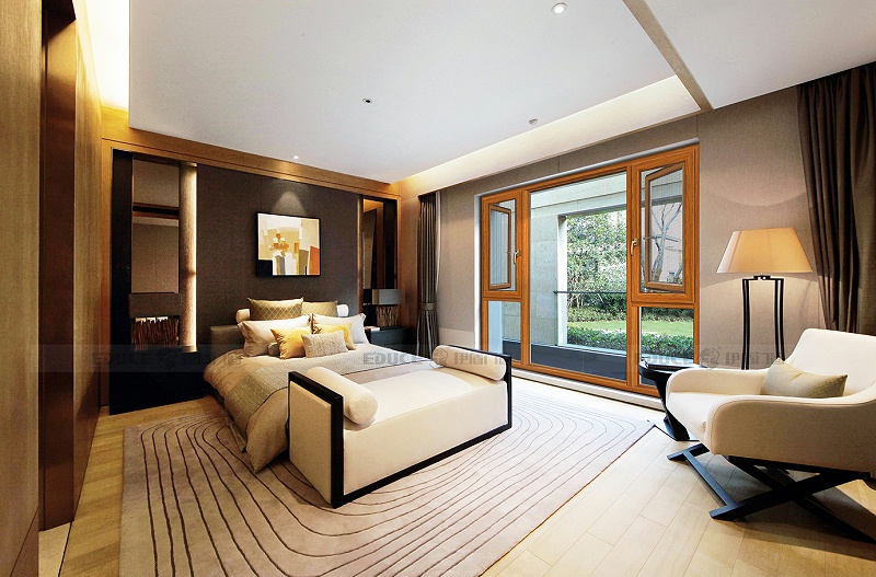 伊盾高效隔音門(mén)窗，高端又時(shí)尚，成就你的居家夢(mèng)想！柏林時(shí)光平開(kāi)窗-110mm 肌膚木