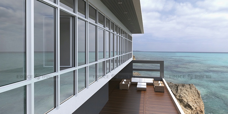 伊盾系統窗是如何實現隔音隔熱的？看看你就知道了！柏林時光平開窗-110mm 效果圖