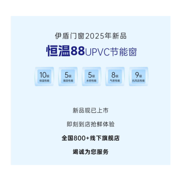 2025年新品 恒溫88UPVC節(jié)能窗